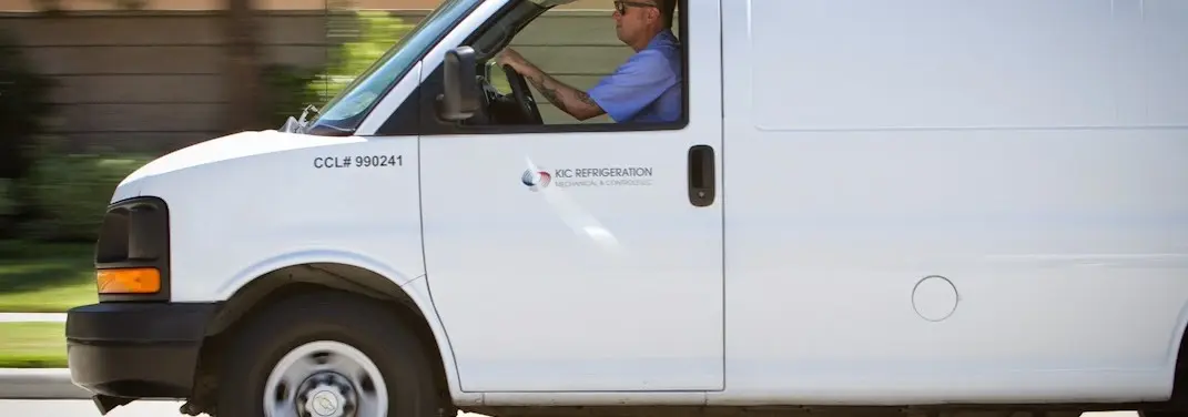 KIC Refrigeration service vehicle serving Cumberland area